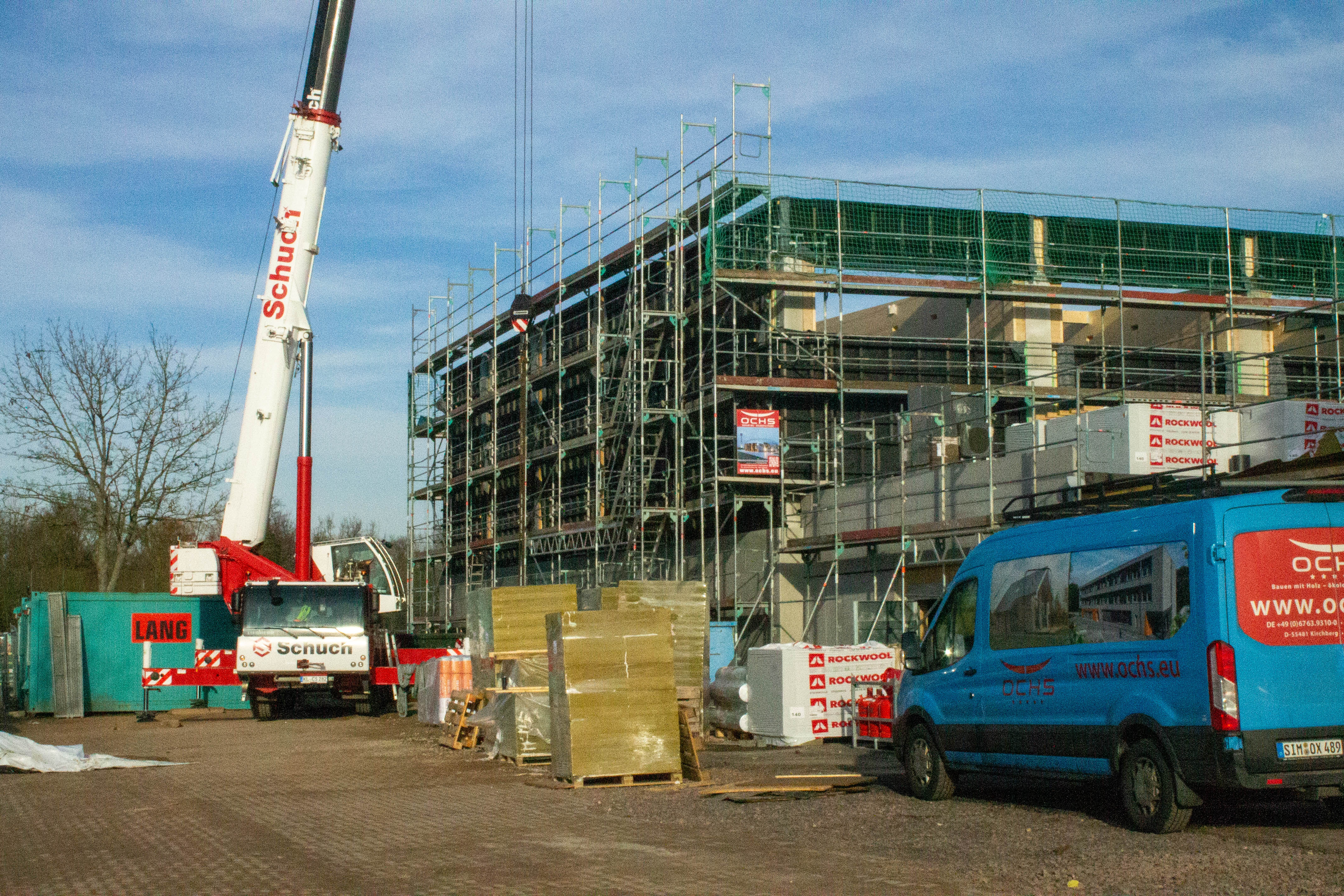 Bild einer Baustelle, welche von D-Neu betreut wird.